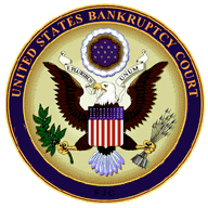 Seal of the United States bankruptcy court. Ch...